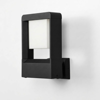 Prostokątny, czarny kinkiet ogrodowy LED IP54 MILANO Kaja Lighting K-8266