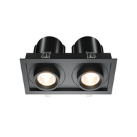 Oprawa czarna wpuszczana z wyjmowanymi reflektorami LED 3000K Hidden DL095-02-10W3K-B Maytoni