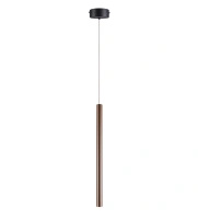 Lampa wisząca cienka rurka LED w kolorze złotym Metalic Maxlight P0670