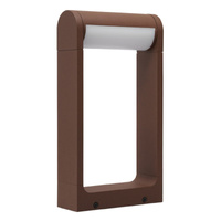 Lampa ogrodowa mała ramka w odcieniu brązu FRAME 30 3000K CORTEN Azzardo AZ6683