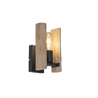 Kinkiet drewniany na dekoracyjną żarówkę LOG 1xE27 Just Light 15701-79