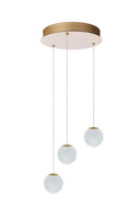 Lampa wisząca złota EDEM 3 ROUND LED AZzardo AZ6020