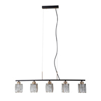 Lampa wisząca Simona Italux PND-40814-5-BK-HBR