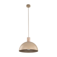 Metalowa lampa w kolorze sabia z elementem drewna OSLO SABIA 1xE27 Tk Lighting 11010