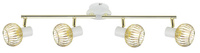 OSLO LAMPA SUFITOWA LISTWA 4X40W E14 BIAŁY/ZŁOTY Candellux 94-61812