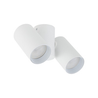 Oprawa sufitowa dwie ruchome białe tuby AMIS WHITE DOWNLIGHT 2xGU10 Tk Lighting 10975