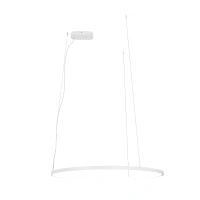 Lampa wisząca biały pierścień o średnicy 80cm IP44 Maxlight P0657 Visual Hor 30W