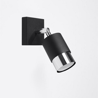 Kinkiet NERO czarny/chrom Sollux Lighting SL.1064