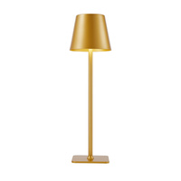 Lampka stołowa przenośna ładowana USB IP54 złota Atlis Italux TB-2821-GD