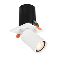 Biała podtynkowa oprawa sufitowa 1xGU10 Termo Italux SPL-50310-1S WH