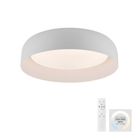 Okrągły biały plafon sufitowy 40cm sterowany pilotem OSKO LED Just Light 14215-16