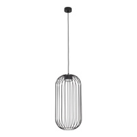 Czarna cylindryczna lampa wisząca druciana o średnicy 25cm SPHERA S BLACK 1xGX53 Tk Lighting 11307