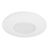 URAN lampa sufitowa plafon 38cm 24W LED 4000K klosz biały+chromowy Candellux 13-34250