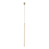 Lampa wisząca cienka ryflowana rurka FERRO SABIA CHAMPAGNE 750 1xG9 Tk Lighting 11424