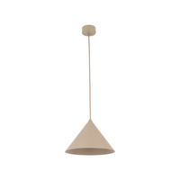 Lampa wisząca stożkowa na żarówkę E27 o średnicy 26cm CONO M SALMON 1xE27 Tk Lighting 10620