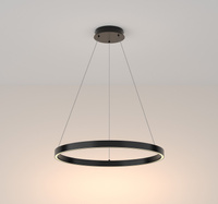 Lampa wisząca RIM LED pojedyncza 60cm czarna Maytoni MOD058PL-L32B3K