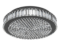 Lampa sufitowa czarna BALPARDA LED 41cm Eglo 390248 funkcja ściemniania