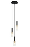 Lampa wisząca PEROLA Italux PND-43363-3 BK+BR
