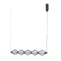 Lampa wisząca Sevil czarna LED Italux PND-34403-5-BK