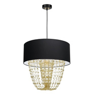 Lampa wisząca ALMERIA BLACK/GOLD Milagro MLP6442