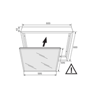 Ramka 60x60 do panelu LED ALUMINIOWA Eko-Light EKP9131