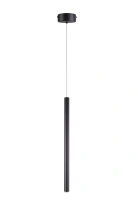 Lampa wisząca cienka rurka LED o długości 45cm w kolorze czarnym Metalic Maxlight P0667