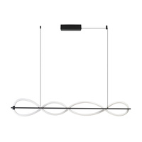 Lampa wisząca LED nad wyspę kuchenną PESCARA PENDANT 120 3-STEP DIMM BK 3000K AZZARDO AZ6745