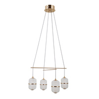 Lampa wisząca Alani złota LED 3000K Italux PND-34375-4-HBR