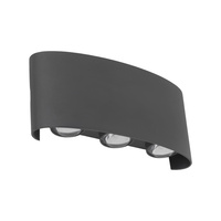 Kinkiet elewacyjny w kolorze szarym LED 3000K ARROW GRAY IP54 Tk Lighting 18085
