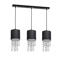 Lampa wisząca potrójna ALMERIA BLACK/CHROME Milagro MLP6430