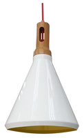 ROBINSON LAMPA WISZĄCA 26 1X60W E27 BIAŁY / WNĘTRZE ŻÓŁTE Candellux 31-37695