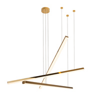 MAXLIGHT P0426D LAMPA WISZĄCA TRIO 3 ZŁOTA ŚCIEMNIALNA