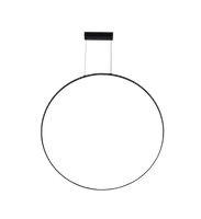 Czarna lampa wisząca pionowy pierścień o średnicy 90cm RASCAL LED 3000K Zuma Line PEN4105-90BK