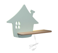 HOUSE LAMPA KINKIET 4W LED 4000K KP IQ KIDS Z PRZEWODEM Z WŁ. I WTYCZKĄ MIĘTOWY Candellux 21-85214