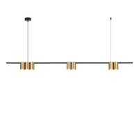 Lampa wisząca (listwa) GENESIS BLACK GOLD 7xGU10 150cm Milagro ML0372