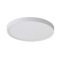 Okrągły biały plafon LED 50cm z dodatkowym podświetleniem sufitu ARNOR 40 ROUND CCT (24W+17W) WH AZZARDO AZ6540