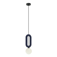 Lampa wisząca Masso niebieska 1xG9 Italux PND-59839-1-BLU