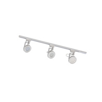 Biały ZESTAW SZYNOPRZEWODU z trzema okragłymi reflektorami GU10/ES111 Zuma Line 3561