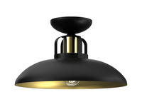 Lampa sufitowa FELIX BLACK/GOLD 1xE27 Milagro MLP8905