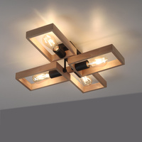 Lampa sufitowa drewniana FRANKY 4xE27 Just Light 15656-18