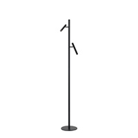 Lampa podłogowa czarna TROST FLOOR 2 DIMM SWITCH BK Azzardo AZ7293