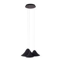 Niespotykana lampa wisząca z filcu BELLMOND BLACK&GREY MAXLIGHT P0565 