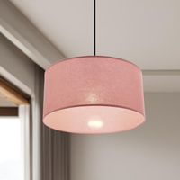 Lampa wisząca z abażurem w kolorze jasnowrzosowym o średnicy 40cm SHANTI 1xE27 Candellux Studio 31-38647