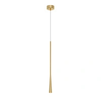 Złota smukła lampa wisząca Elysia LED 3000K PL0121-GD Yaskr