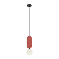 Lampa wisząca Lorenzo czerwona 1xG9 Italux PND-59815-1-RED