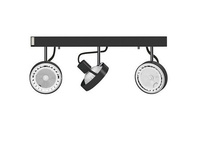 Oprawa, lampa sufitowa CROSS III ES111 GRAPHITE Nowodvorski 9596