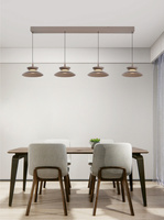 Lampa wisząca czwórka prosta Gubbio kaszmirowa Aviano Lighting 7060-413