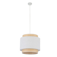 Lampa wisząca abażur rafia BOHO NEW WHITE 1 Tk Lighting 5653