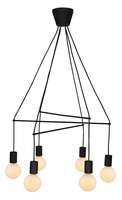 ALTO LAMPA WISZĄCA 6X40W E27 CZARNY MATOWY Candellux 36-70937
