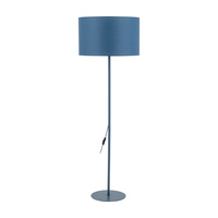 Lampa podłogowa abażur walcowy 50cm w kolorze niebieskim DALUM NAVY 1xE27 Tk Lighting 16229